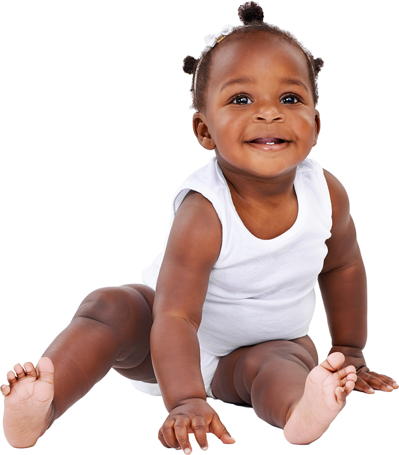 baby girl smiling