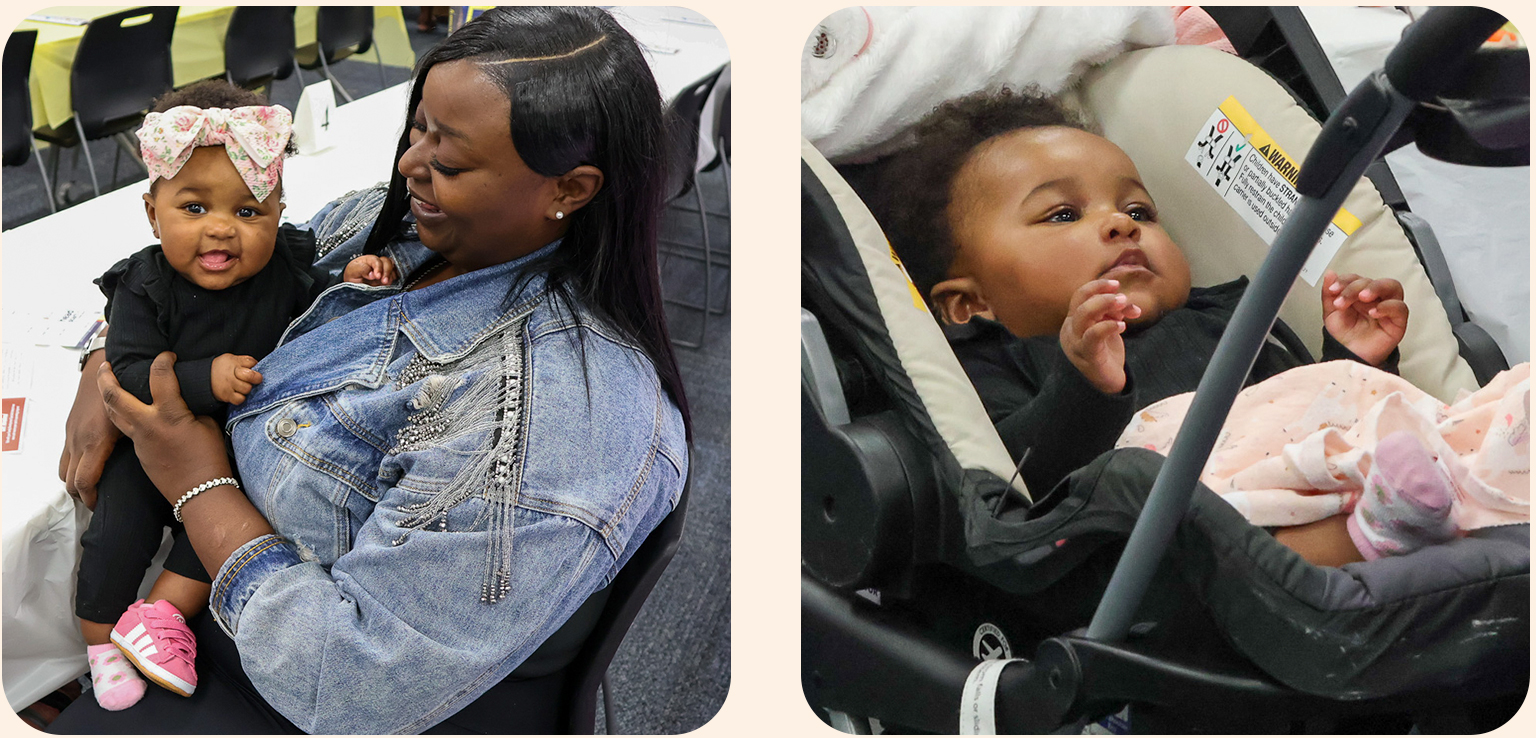 mother and baby girl