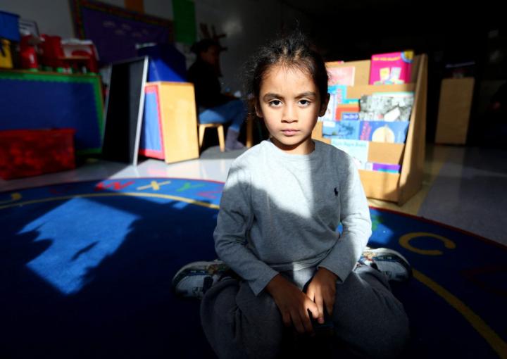 child in classroom