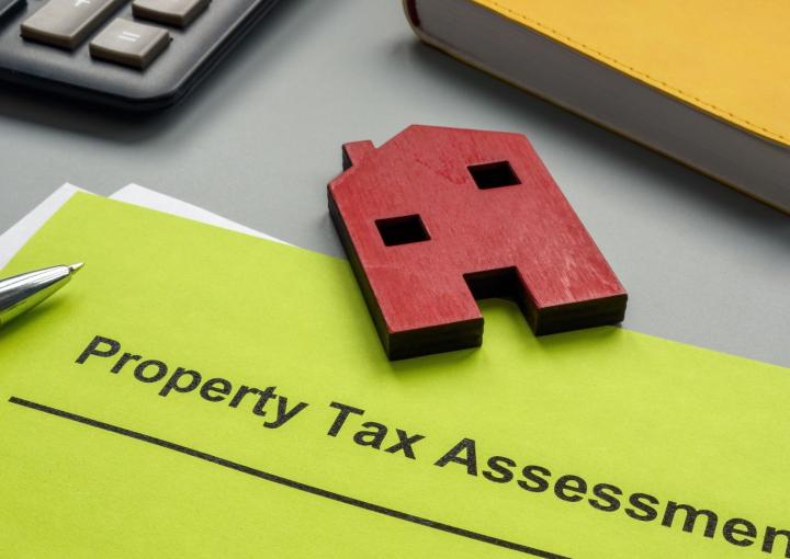 Paper with "Property Tax Assessment" written on it