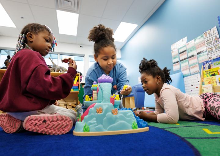 Head Start children playing