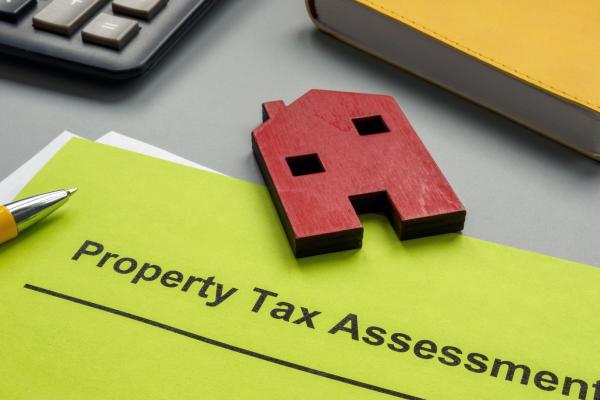 Paper with "Property Tax Assessment" written on it