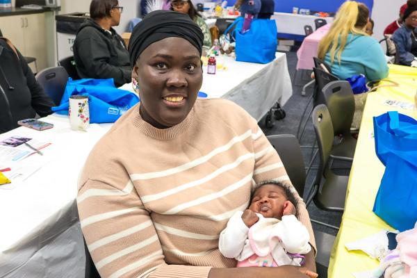 woman and baby